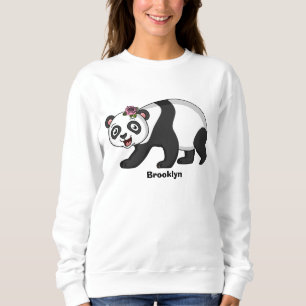 Sudadera Aoso panda alegre y lindo con personalizado de flo