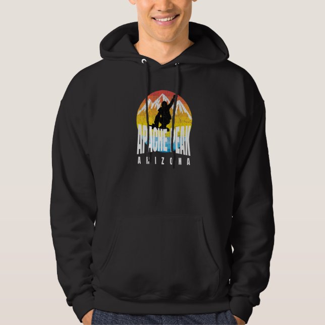 Sudadera Apache Peak Snowboarder 70s 80s era Apache Peak AZ (Anverso)