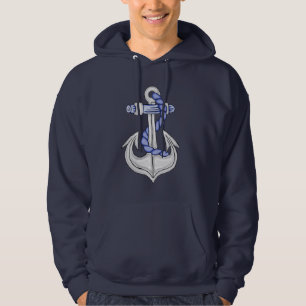 Sudadera Aparato De Ancla Náutica Azul