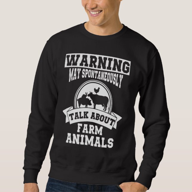 Sudadera Aparato de animales de granja - Diseño de animales (Anverso)