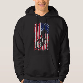 Sudadera Aparato de ciclismo de carretera con bandera estad