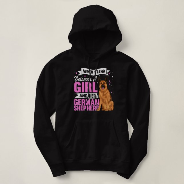Sudadera Aparato de perro pastor alemán para mujeres (Diseño del anverso)