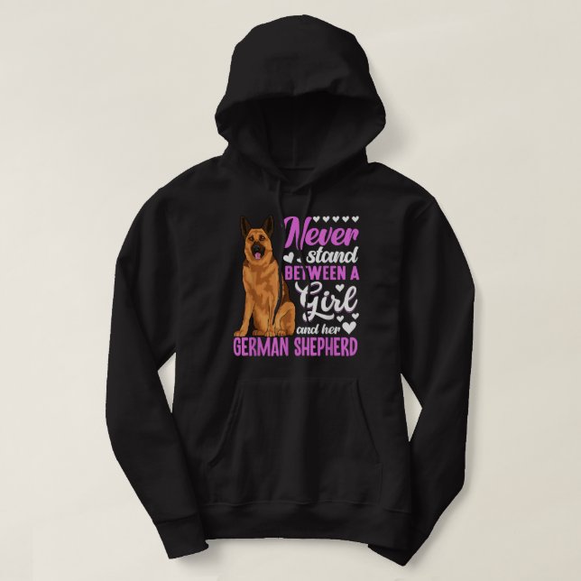 Sudadera Aparato de perro pastor alemán para mujeres (Diseño del anverso)