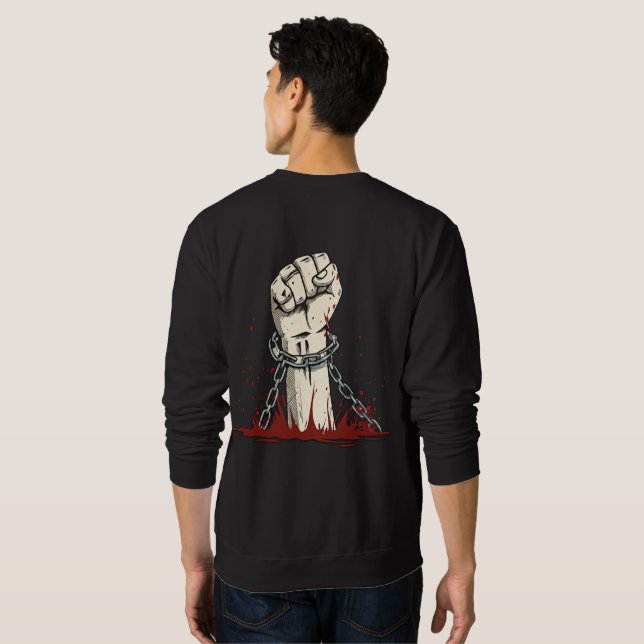 Sudadera Aparato de protesta de libertad y audacia (Reverso completo)