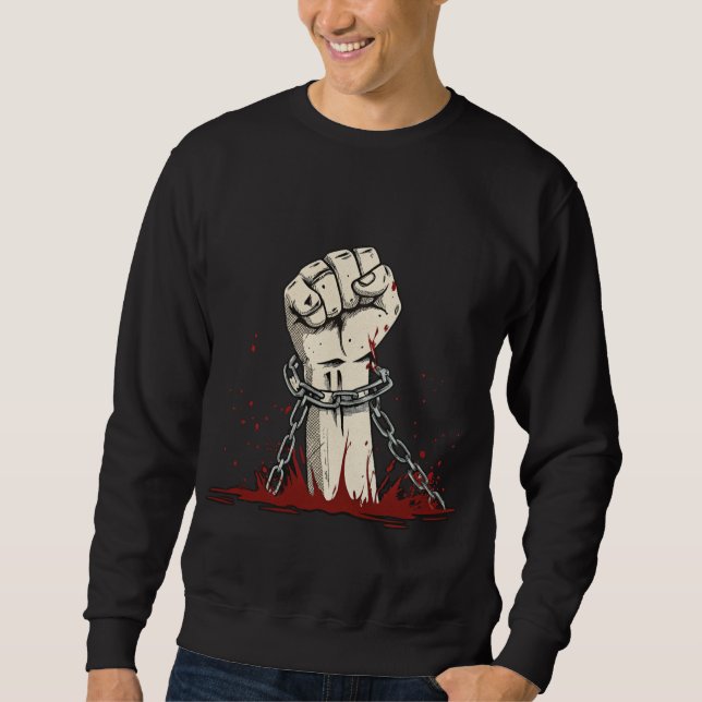 Sudadera Aparato de protesta de libertad y audacia (Anverso)
