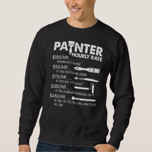 Sudadera Aparato De Tarifa Horaria De Pintor Para Pintores