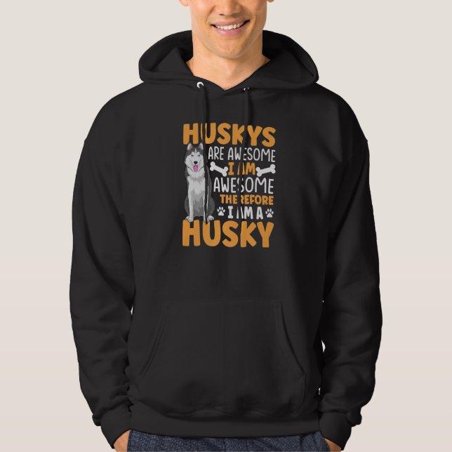 Sudadera Aparato Siberiano De Perro Husky Para El Propietar (Anverso)