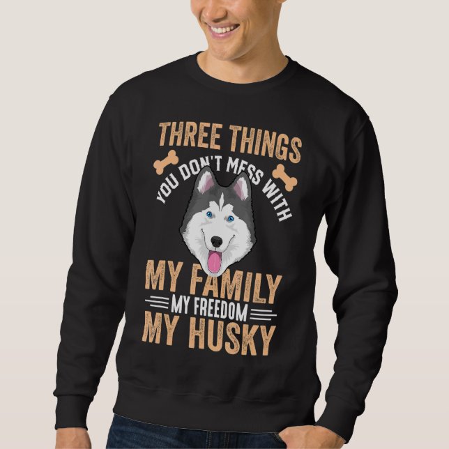 Sudadera Aparato Siberiano De Perro Husky Para El Propietar (Anverso)