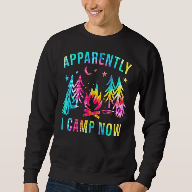 Sudadera Aparentemente, Campamento Ahora Campfire Camping V (Anverso)