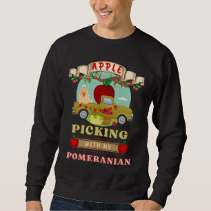 Sudadera Apejamiento de manzanas con mi pomerania
