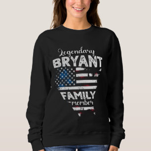 Sudadera Apellido Bryant Bandera estadounidense Bryant Apel