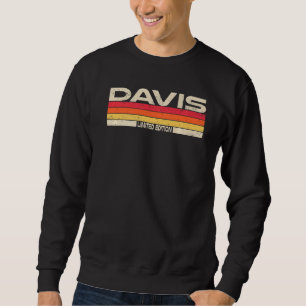 Sudadera Apellido Davis Birthday Family Reunion 80s 90s Sun
