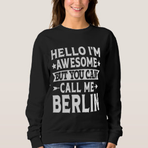 Sudadera Apellido De Berlín Llame Al Equipo De La Familia D