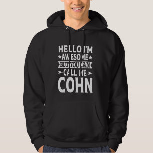 Sudadera Apellido De Cohn Llame A Mi Equipo De Familia Cohn