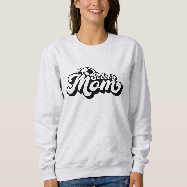 Sudadera Apellido de madre Personalizado retro Soccer (Anverso)