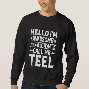 Sudadera Apellido Del Equipo Llámame Equipo De La Familia T