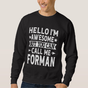 Sudadera Apellido Forman Llame Al Equipo De La Familia Form