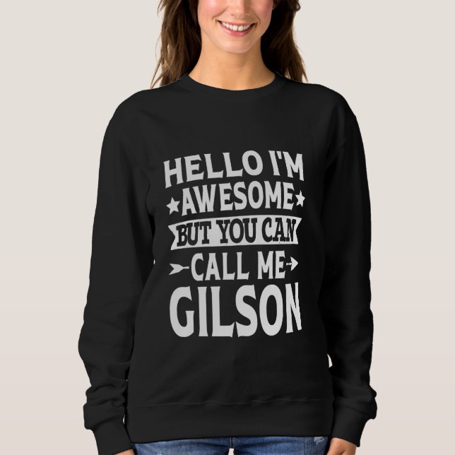 Sudadera Apellidos Gilson Llame al Equipo Familiar Gilson L (Anverso)