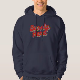 Sudadera Apenas aquí / rojo