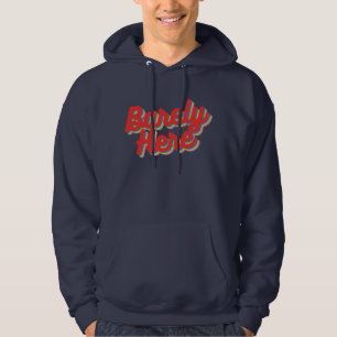 Sudadera Apenas aquí / rojo