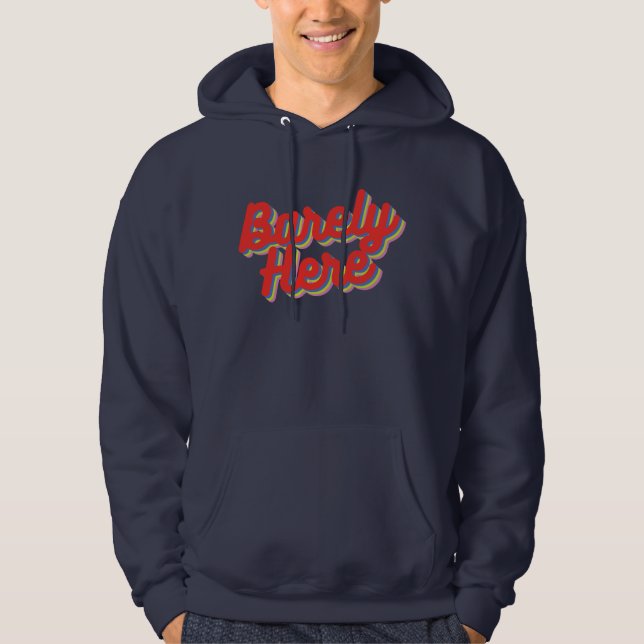 Sudadera Apenas aquí / rojo (Anverso)