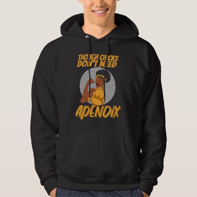 Sudadera Apendectomía Post Cirugía Las Chicas Duras No Nece (Anverso)
