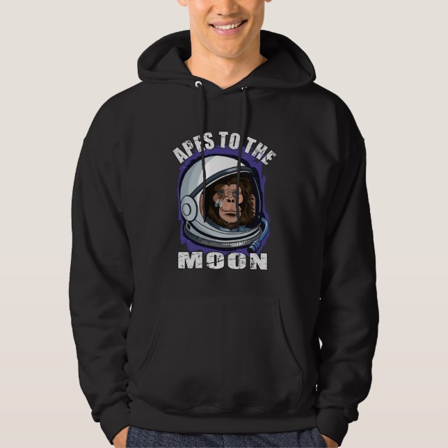Sudadera Apes together strong HODL diamond hands to the moo (Anverso)
