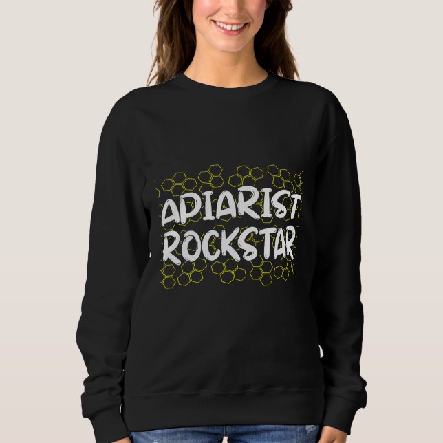 Sudadera Apiarist Beekeeper Star Bee Apicultura (Anverso)