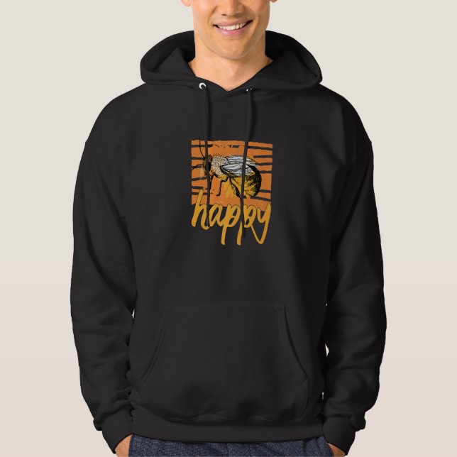 Sudadera Apiarista Abeid Happy Bee (Anverso)