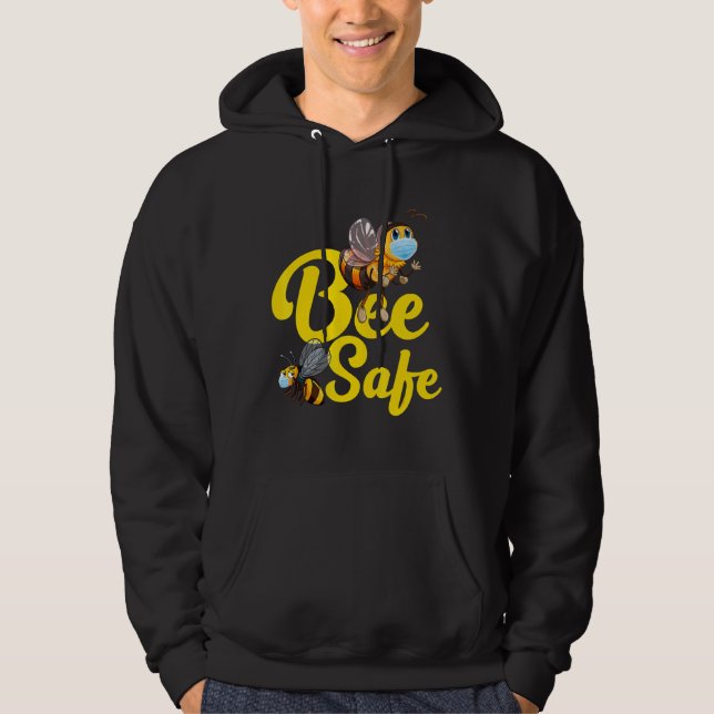 Sudadera Apiarista Abeige Beee Safe Bee (Anverso)