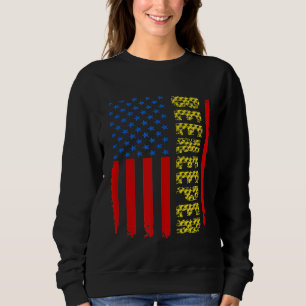 Sudadera Apiarista Apicultura De Abeja De La Bandera Estado