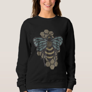 Sudadera Apicultor Retro Vintage Salva Las Abejas Abejorro