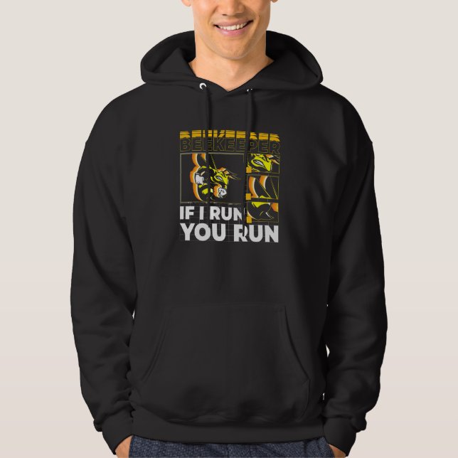 Sudadera Apicultor Si Corro Tú Corres  Abeja  2 (Anverso)