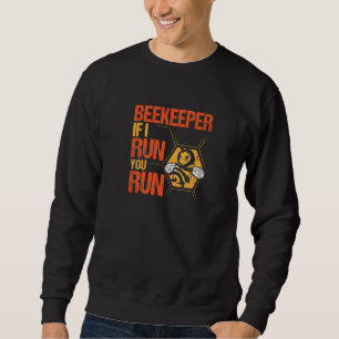 Sudadera Apicultor Si corro tú corres abejas Apicultor 1