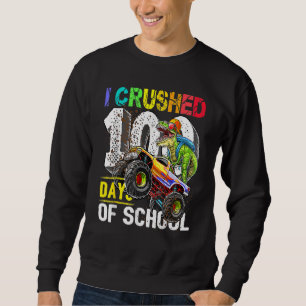 Sudadera Aplastado 100 Días De Colegio Camión Monstruo De D