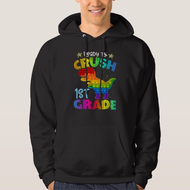 Sudadera Aplastar Dinosaurio De Primer Grado............... (Anverso)