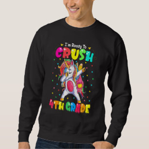 Sudadera Aplastar Unicornio Dabbing de 4to Grado Regreso a 