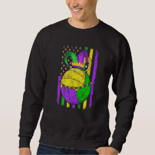 Sudadera Aplicación para el Festival Fiesta del Gorra Mardi