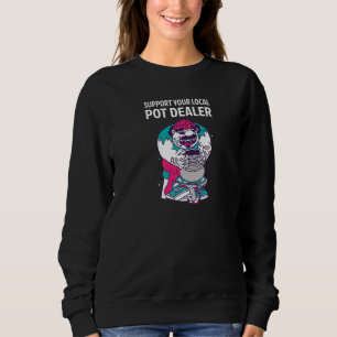 Sudadera Apoya a su artesano local de la cacerola de cerámi
