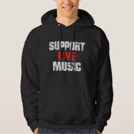 Sudadera Apoya la Música en Vivo