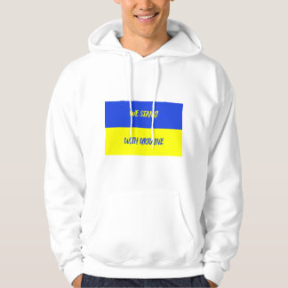 Sudadera Apoyamos la camiseta de la bandera ucraniana