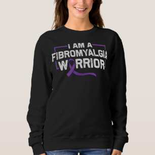 Sudadera Apoyar A Guerrero De Cinta Púrpura De Fibromialgia