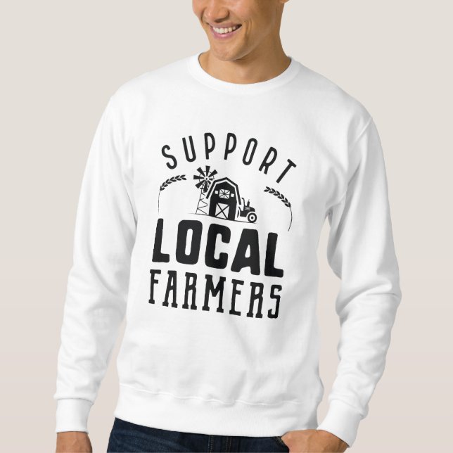 Sudadera Apoyar a los agricultores locales (Anverso)