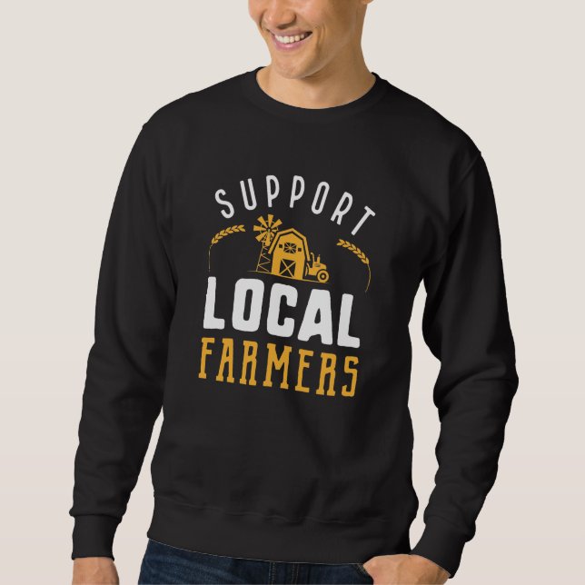 Sudadera Apoyar a los agricultores locales (Anverso)