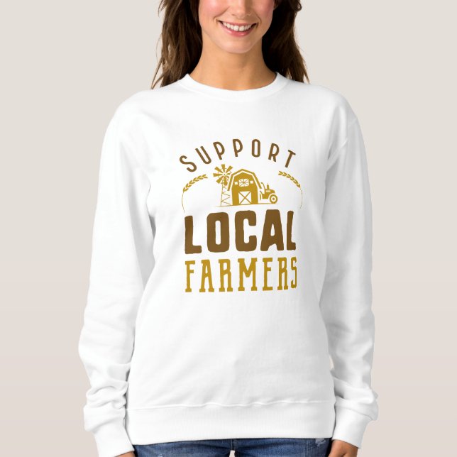 Sudadera Apoyar a los agricultores locales (Anverso)