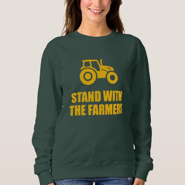 Sudadera Apoyar a los agricultores - Soberanía alimentaria  (Anverso)