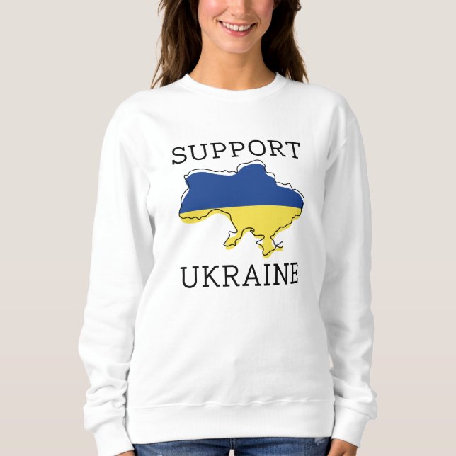 Sudadera Apoyar a Ucrania (Anverso)