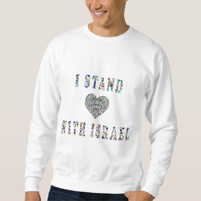 Sudadera Apoyar la camiseta israelí (Anverso)