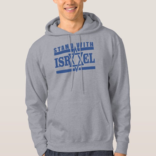 Sudadera Apoyar la Estrella de David de Israel (Anverso)