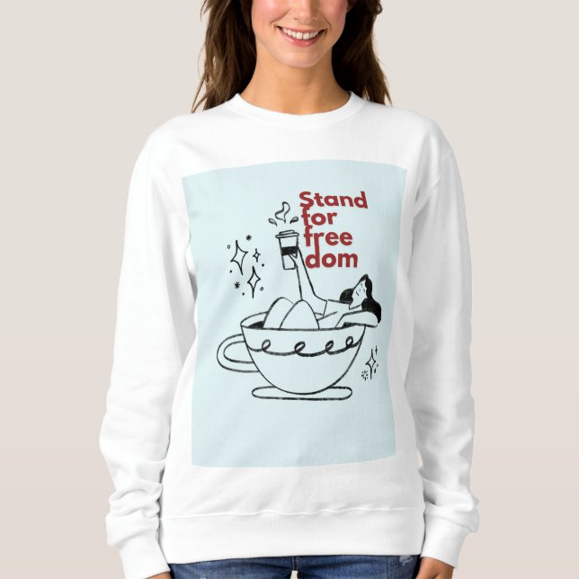 Sudadera Apoyar la libertad (Anverso)